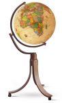 Rth Standglobus 50cm Antik, Schwenkbar, Echtholz, Walnussfarbig Leuchtglobus Globus Globe PAL5060